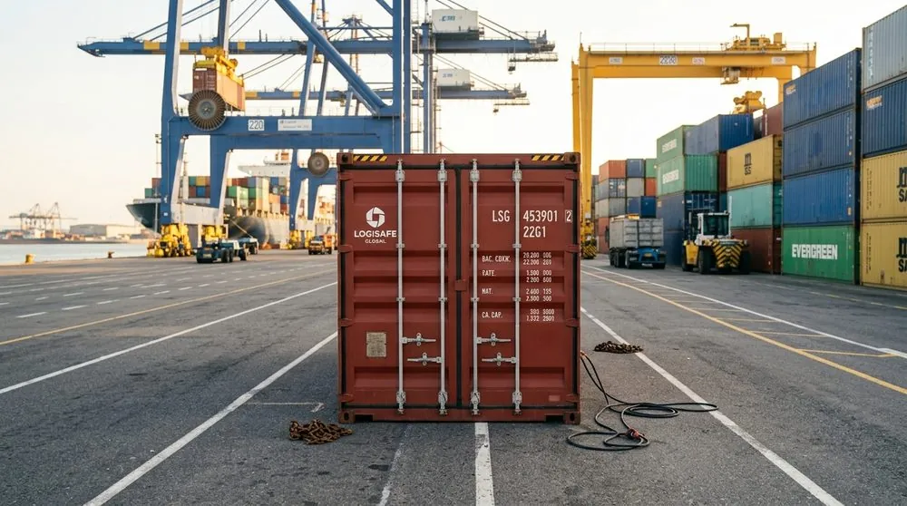 Terminal à conteneurs — acheminement maritime